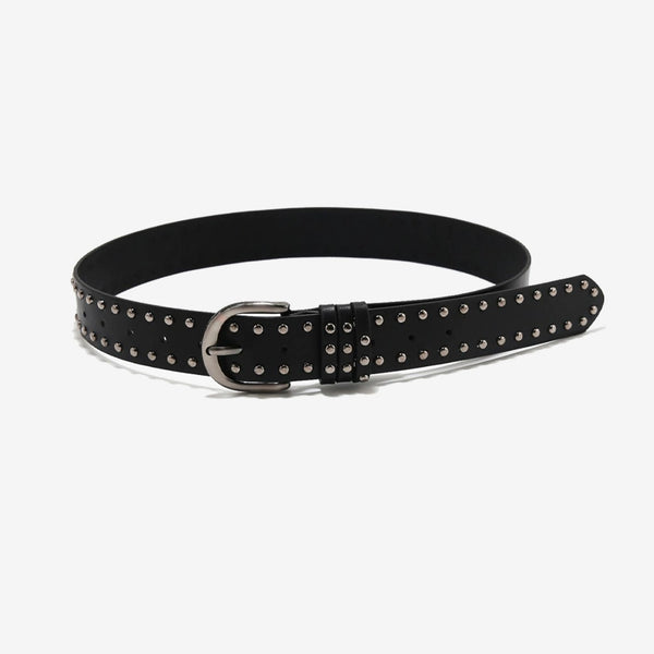 Retro Rivet PU Leather Belt