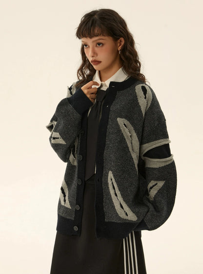 Long-sleeved Loose Casual Sweater Coat