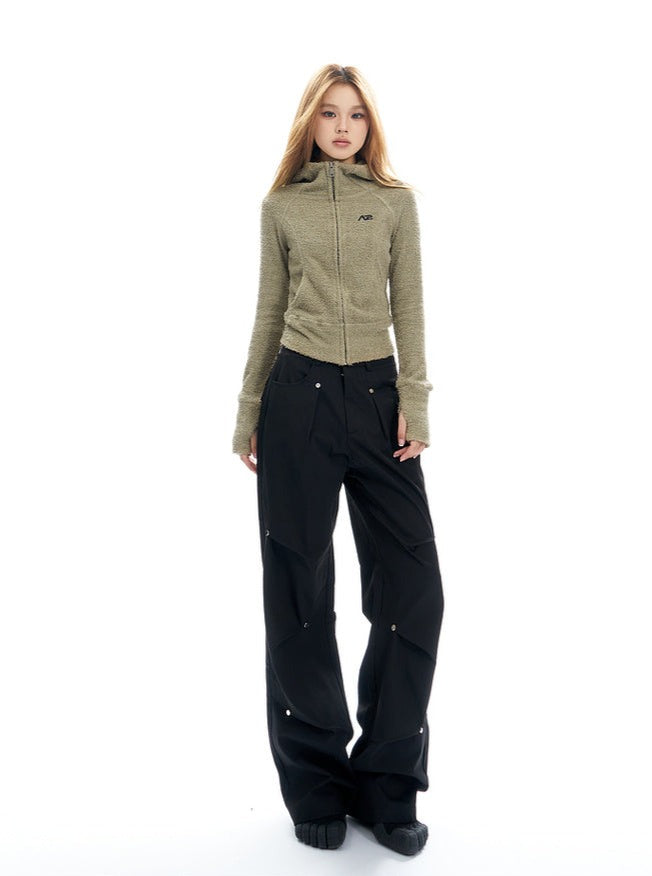 American Low Sized Loose Straight Leg Pants