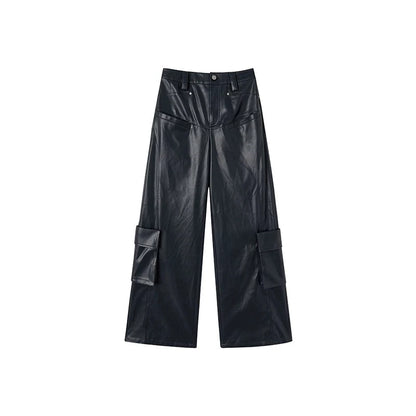 PU leather pants