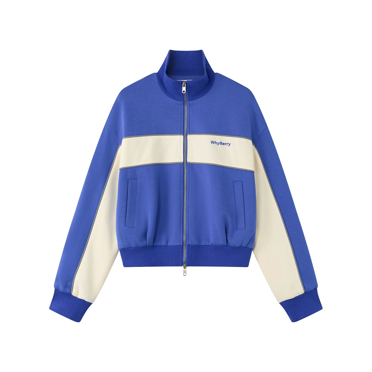 Retro Patchwork Sweatshirt Jacket