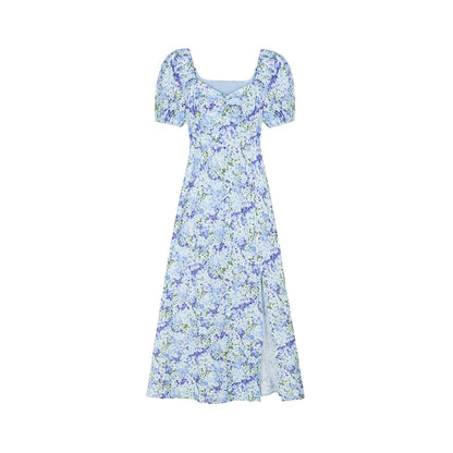 French Retro Floral Dress