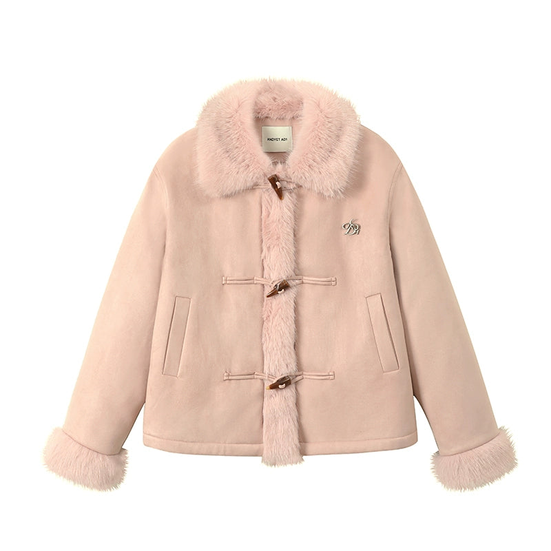 Suede Fur Collar Jacket