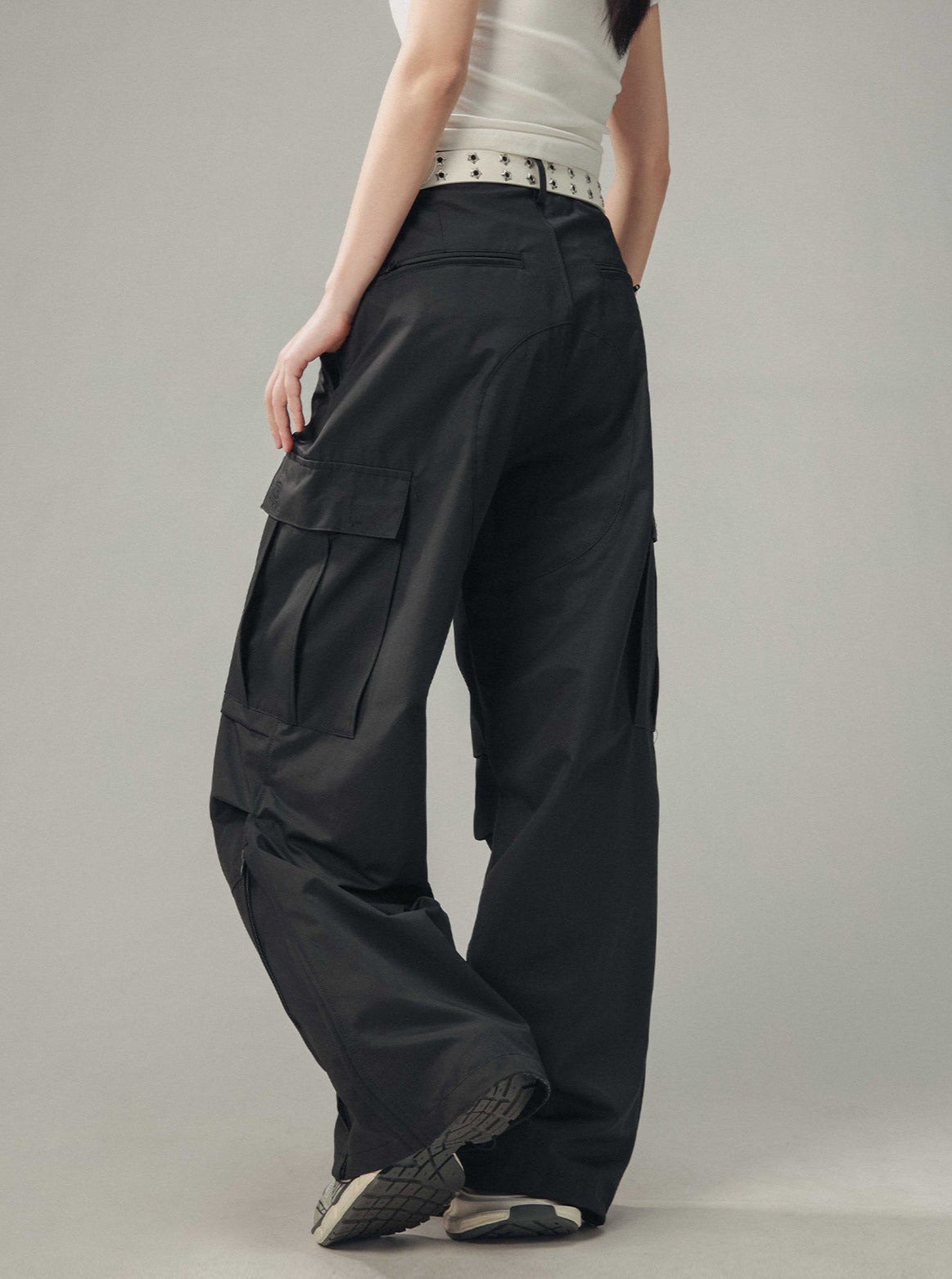 Pleated Paratrooper Cargo Pants