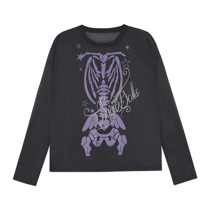 Black & Purple Mesh Cover-Up Set-Up