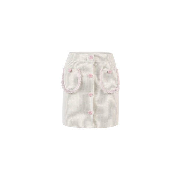 Coat half skirt two-piece set