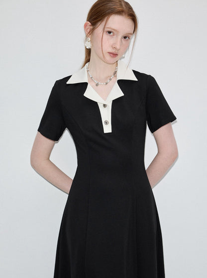 New Design Sense Polo Neck Dress