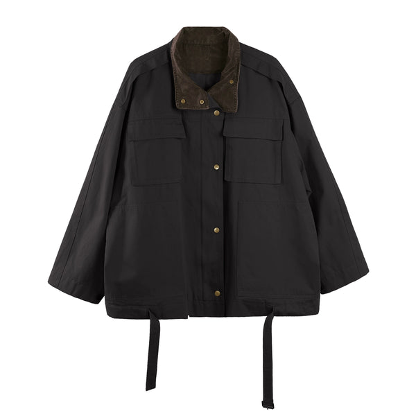 Texture Pocket Trench Coat