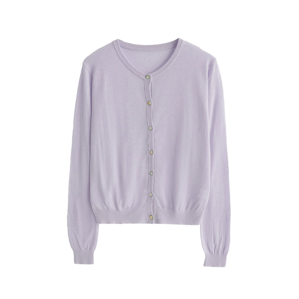 Linen Knitted Cardigan Set