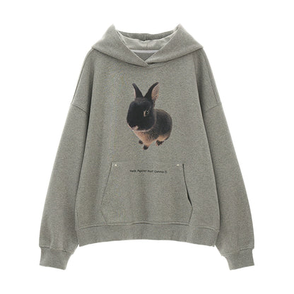 Cute Bunny Hooded Sweatshirt