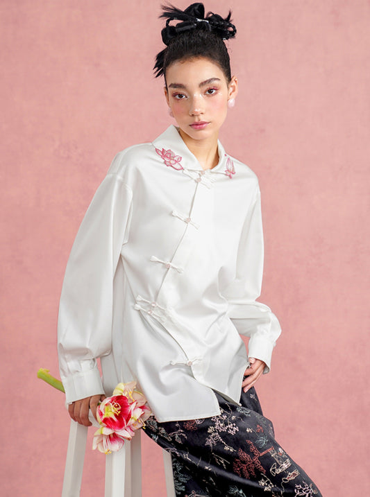 New Chinese Zen Tea Dress Shirt