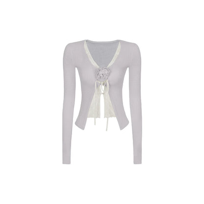 Lace Knit Two-Piece Top