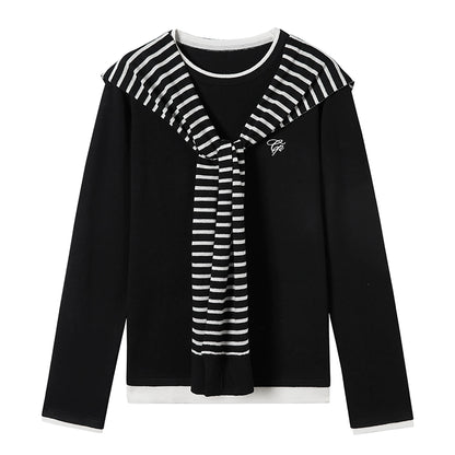 Preppy Knit Slim Sweater