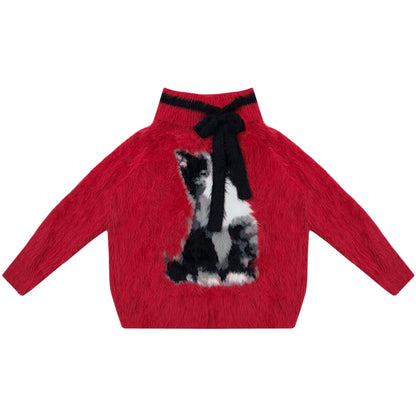 Arrogance Cat Pattern Sweater