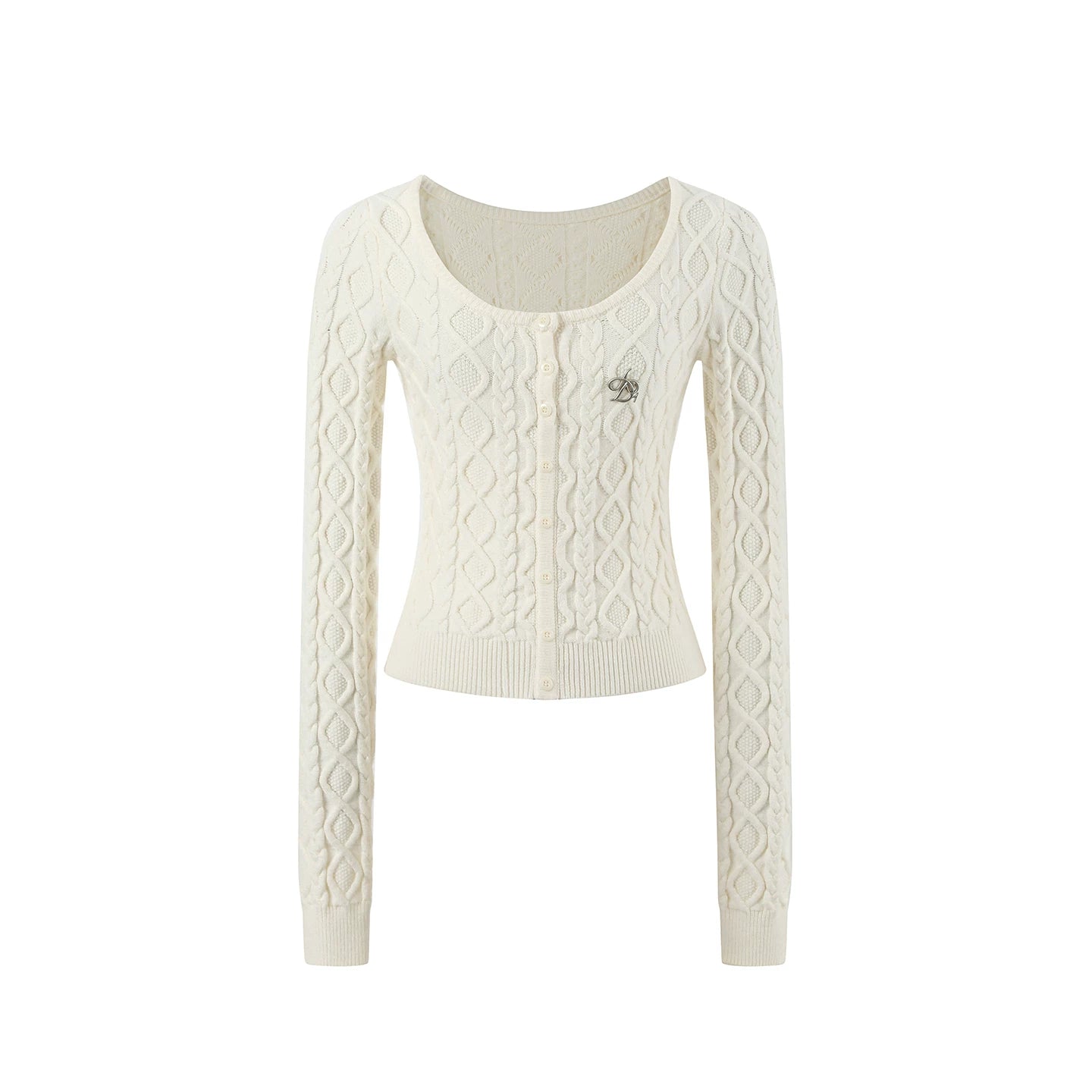 Slimming Cable Knit Sweater