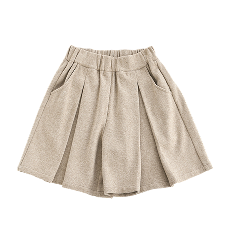 Yarn-Dyed Wool Bermuda Skirt