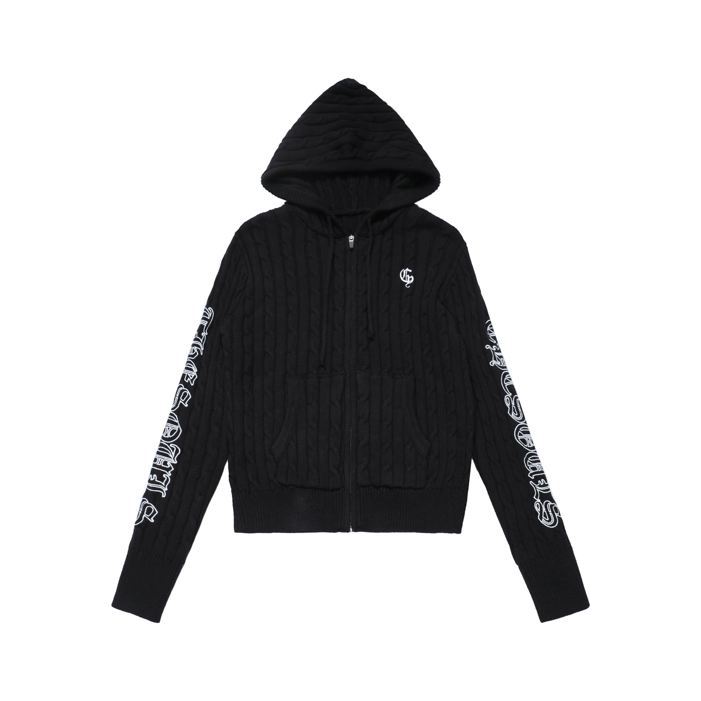 Retro Hooded Knit Cardigan