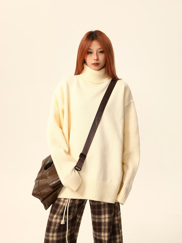 Turtleneck versatile base knit underneath Sweater