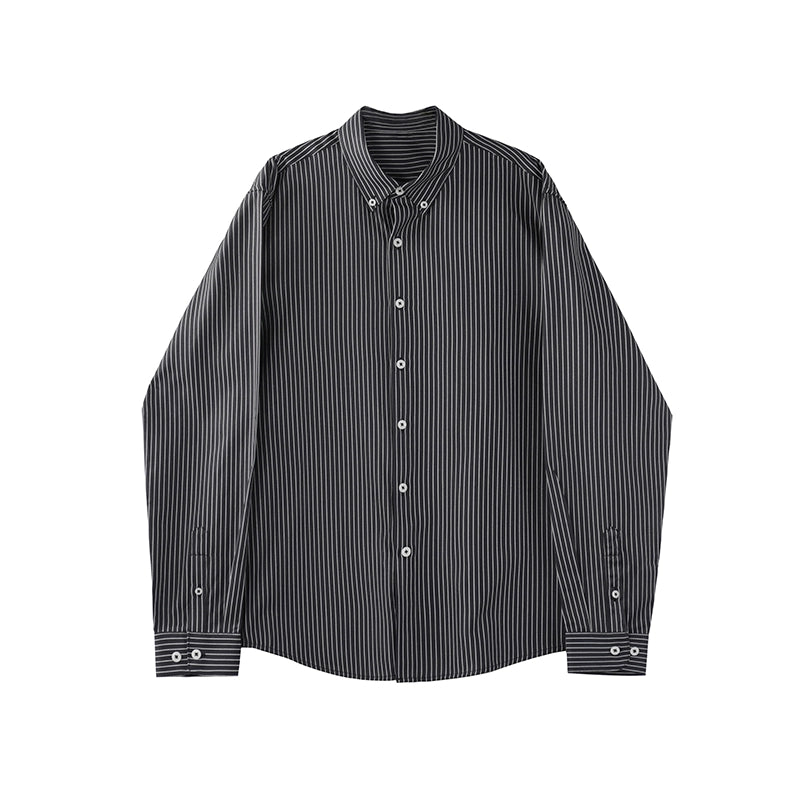 Two-tone Long-Sleeve Casual Shirt