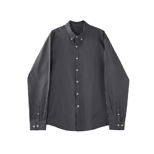 Two-Tone Long-Sleeve Casual Shirt