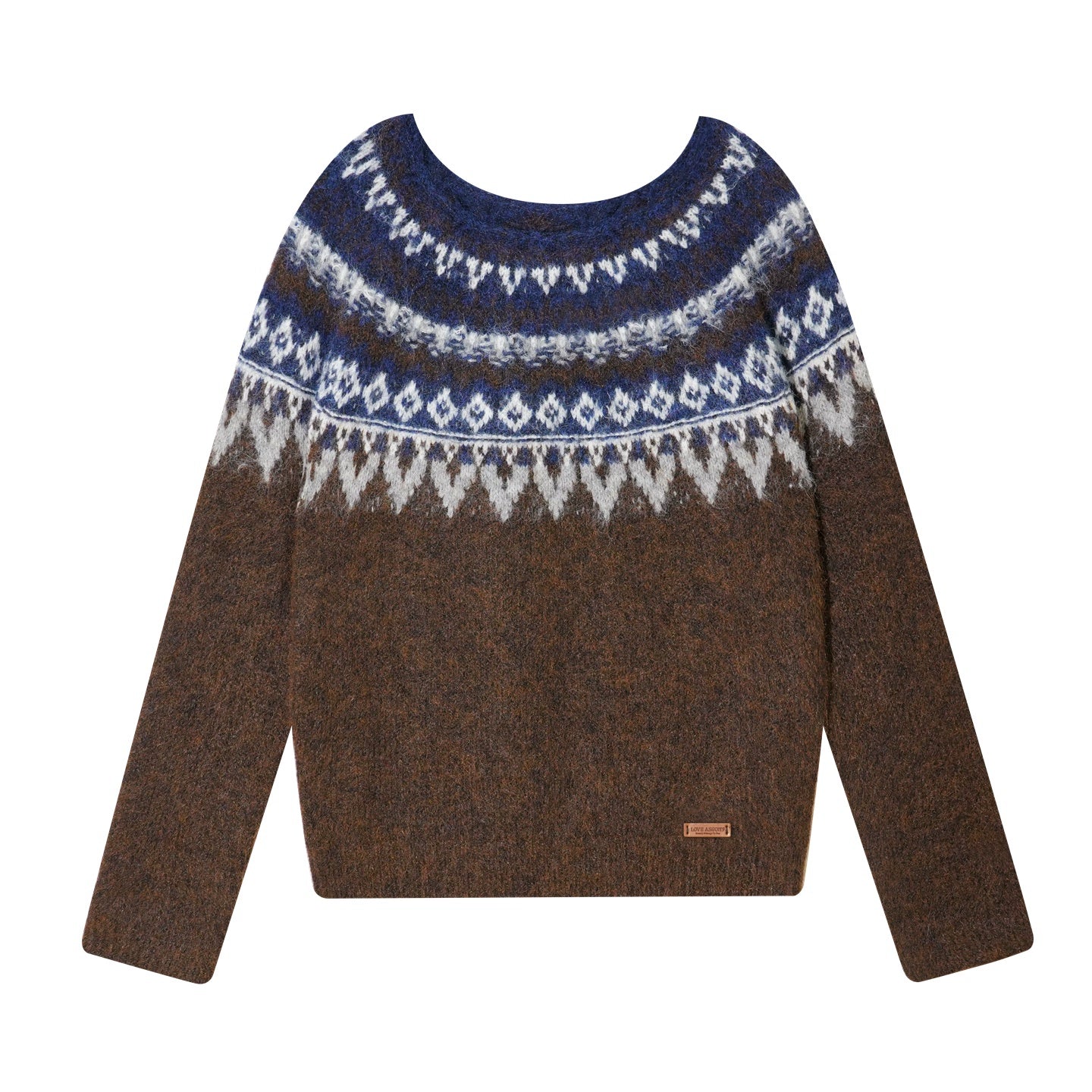 Wool Blend Fair Isle Sweater