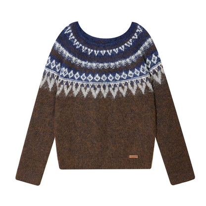 Wool Blend Fair Isle Sweater