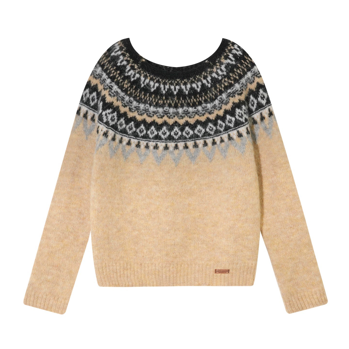 Wool Blend Fair Isle Sweater
