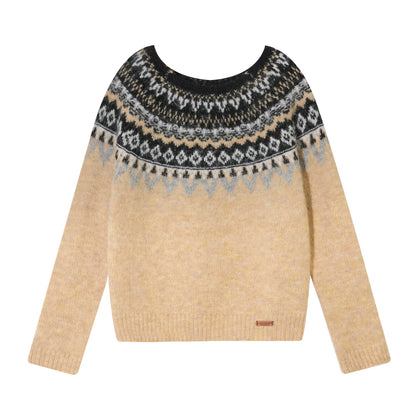 Wool Blend Fair Isle Sweater