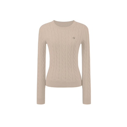 Vintage Twist Cable Knit Sweater