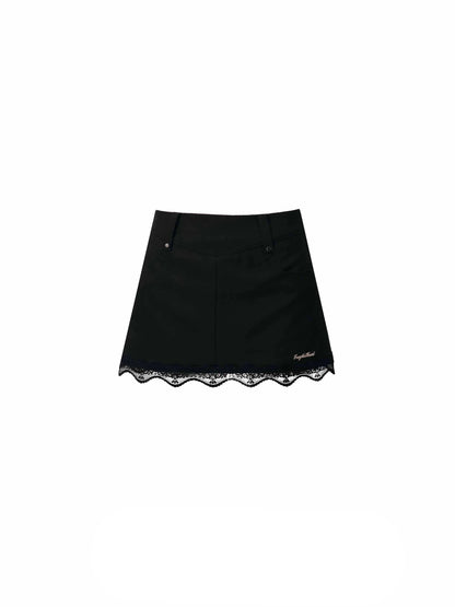 Slim Versatile Lace Skirt