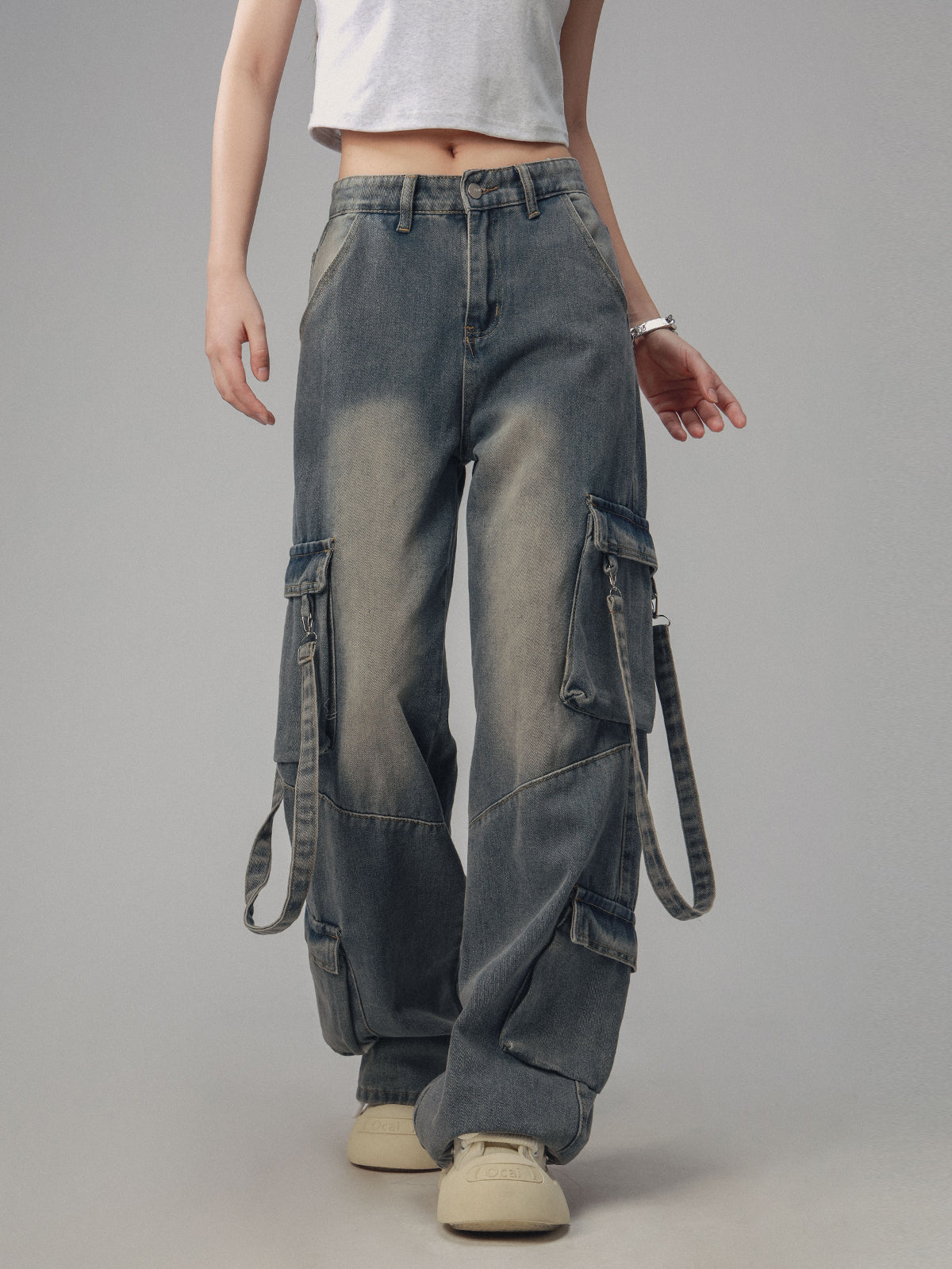 Retro Loose Distressed Jeans