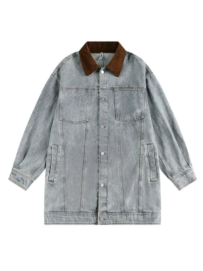 Vintage Denim Cargo Jacket