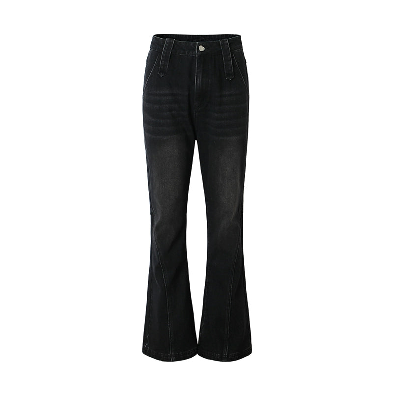 High Waist Straight Long Jeans Pants