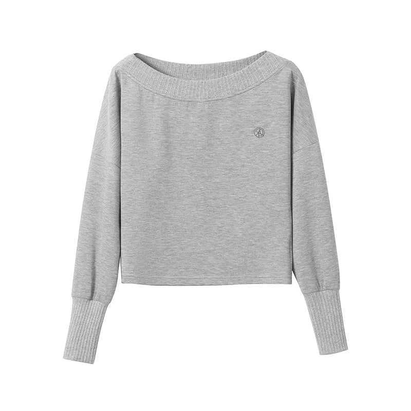 Fashion Oblique Shoulder Tops Set-Up