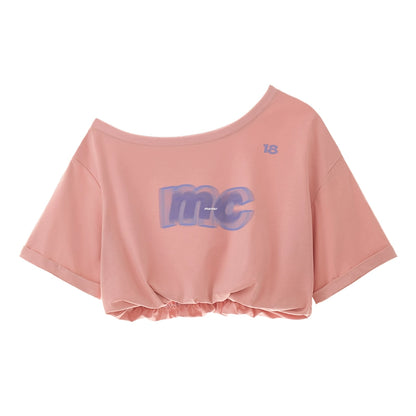 Casual Shoulder Cutout Tee