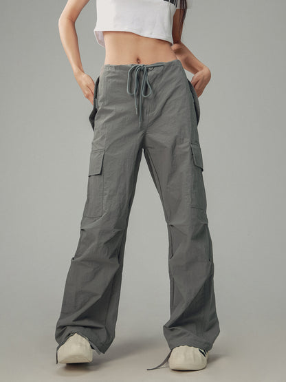 Retro Workwear Loose Pants