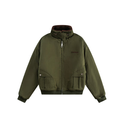 Retro LambsWool Padded Cotton Jacket