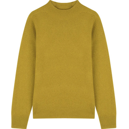 Ｗool semi-turtleneck tops