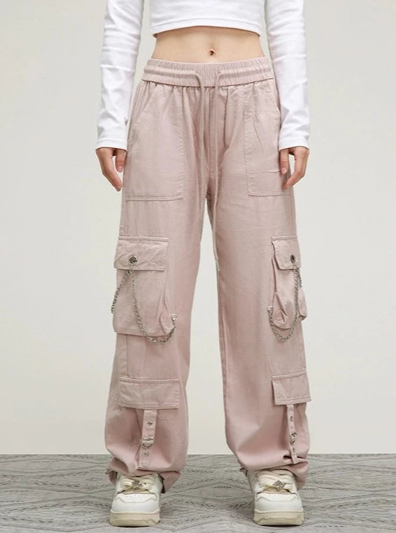 American Retro Straight Loose Track Pants