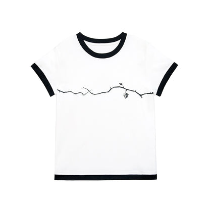 Short Sleeve CAMOOONI Branch Top