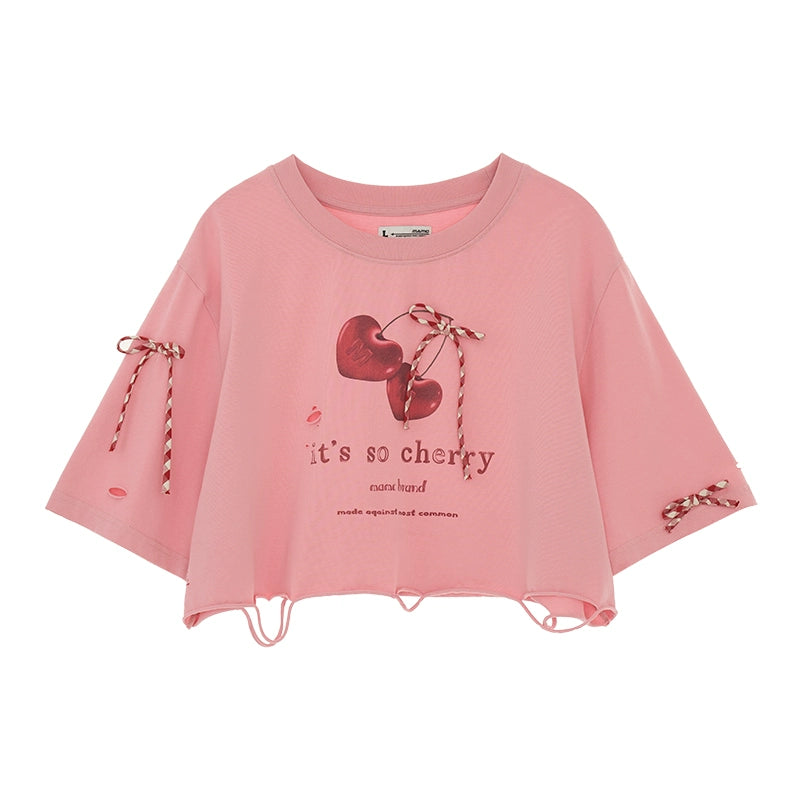 Cherry Bow Tee