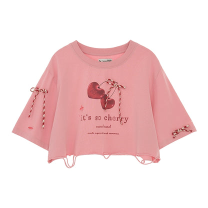 Cherry Bow Tee