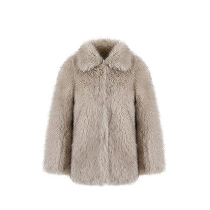 소프트 미스트 인조 퍼 코트