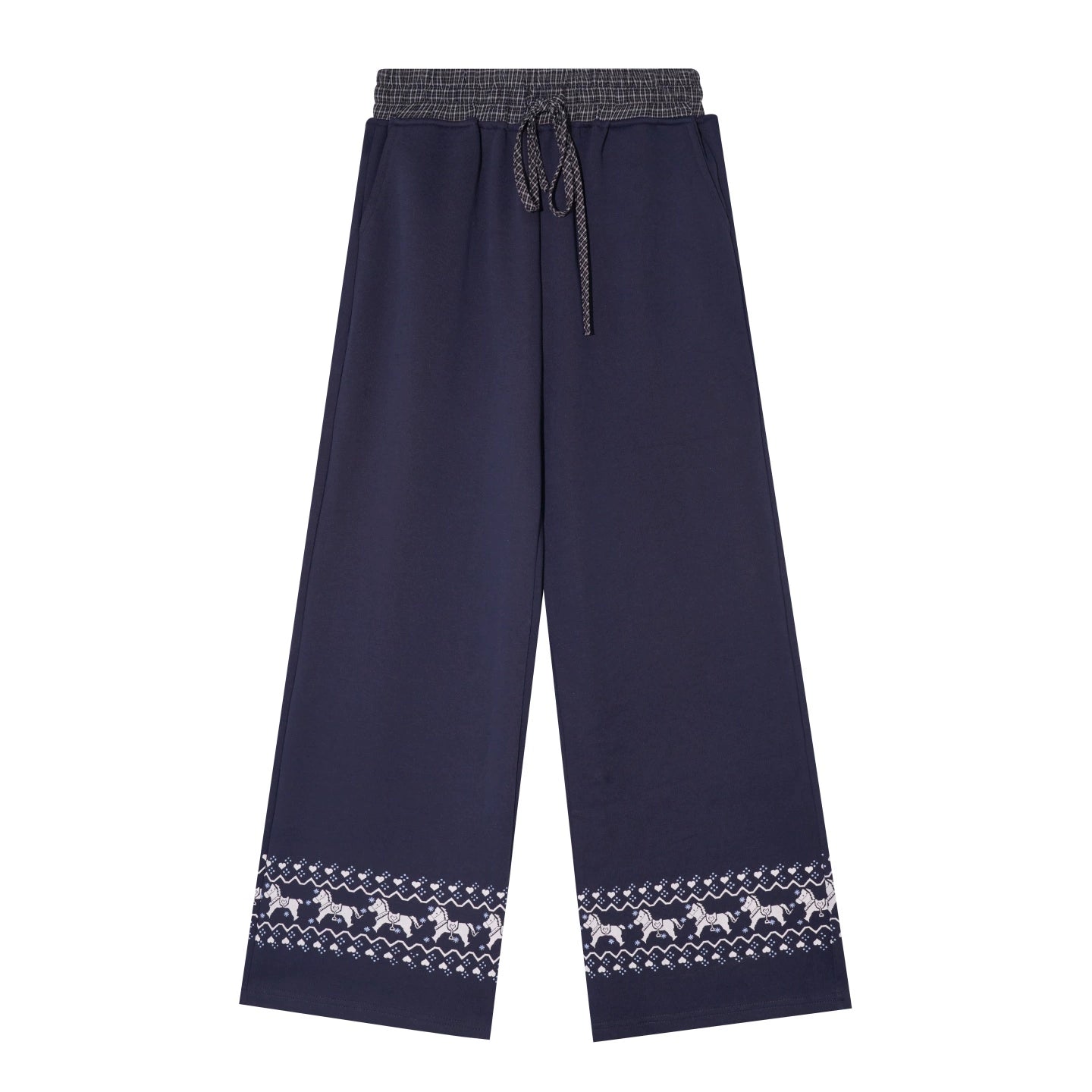 Fair Isle Quilted Jacket Pants Set-Up