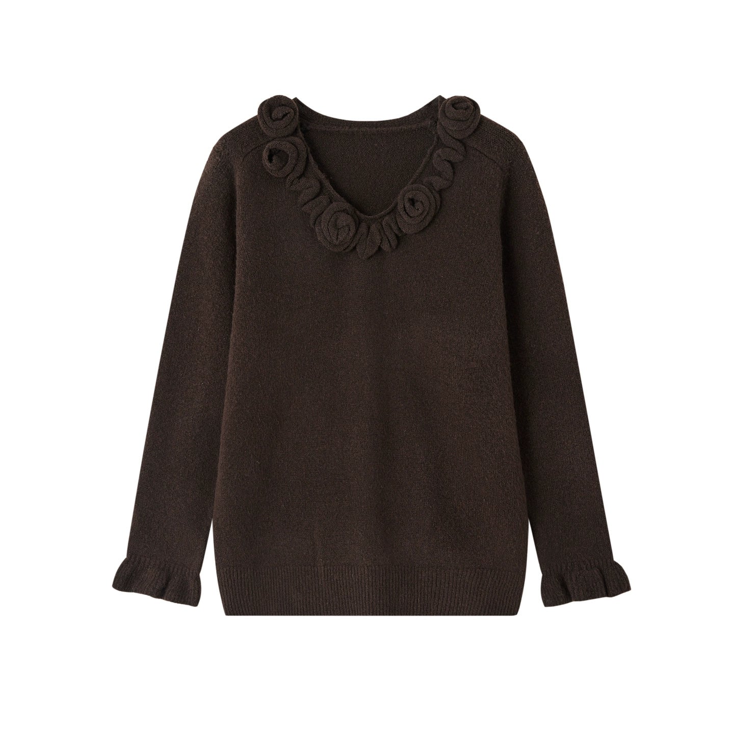 Stereo Rose Knit Sweater Set-Up