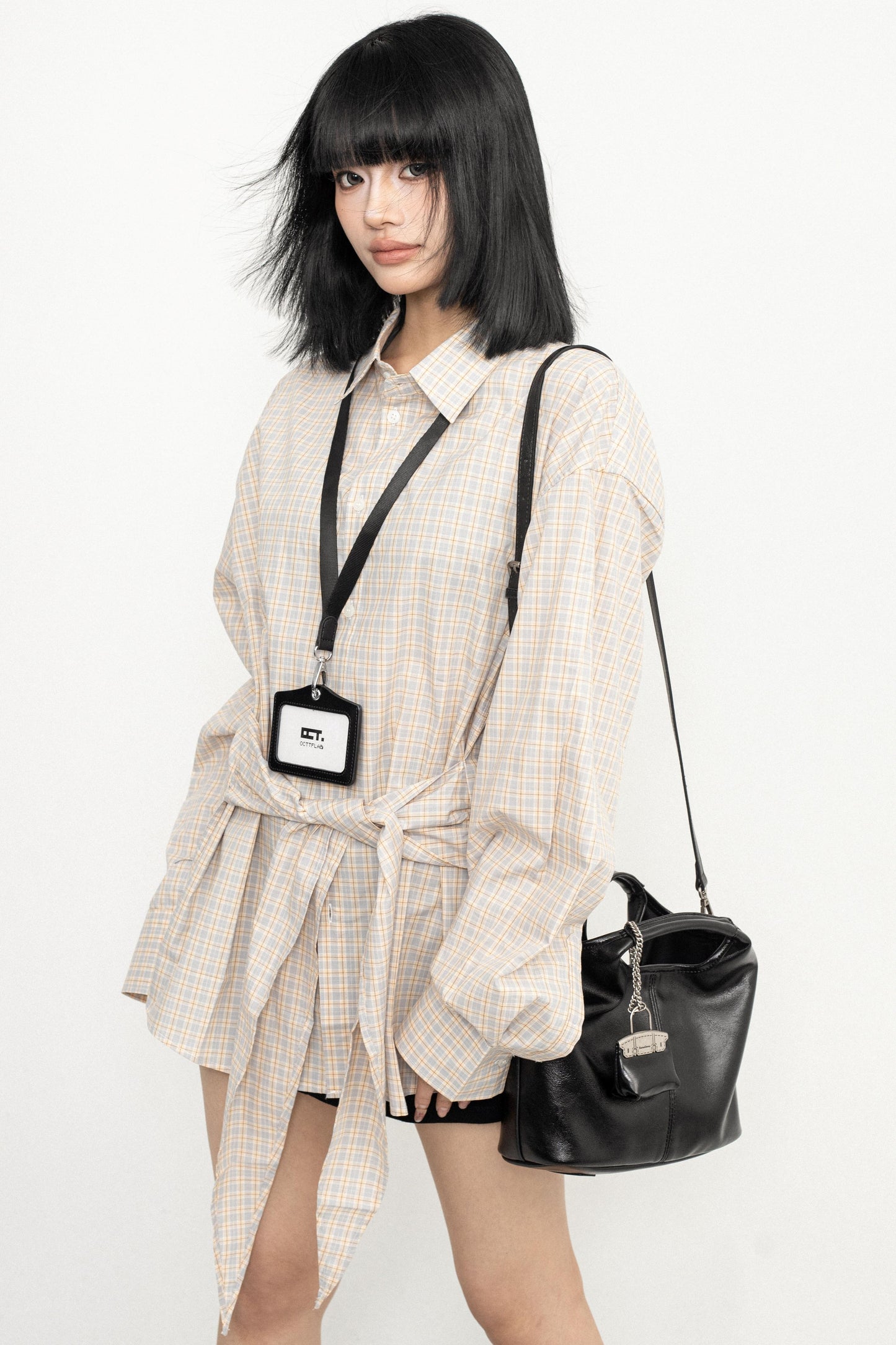 Casual Lace-up Design Shirt