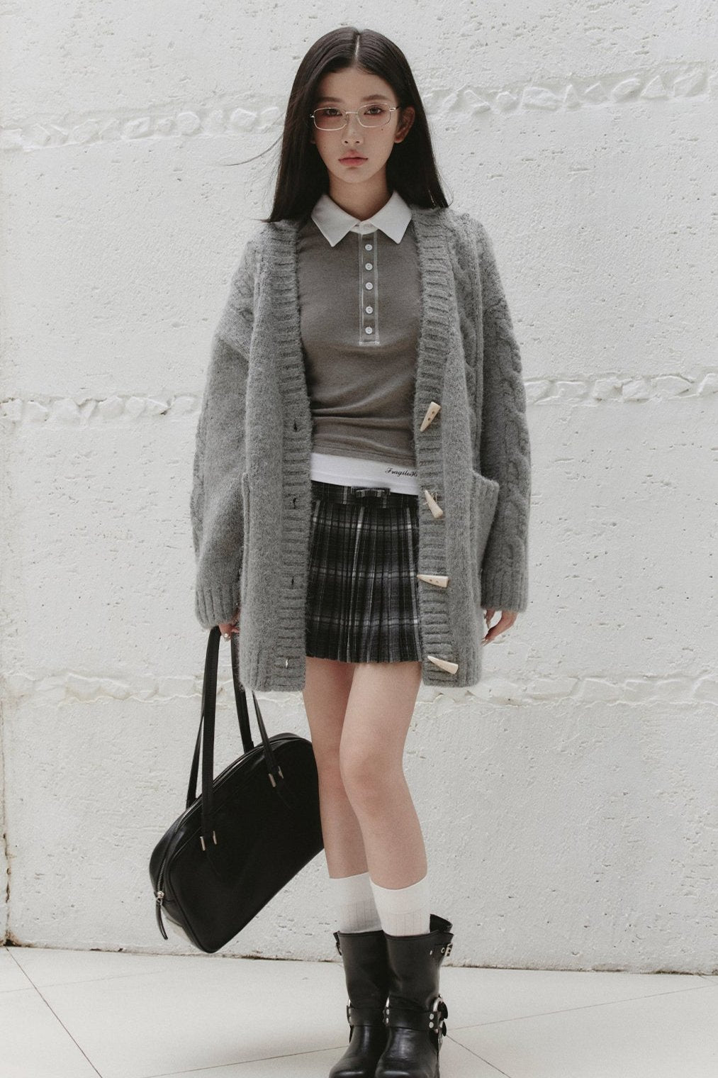 Intellectual Gray Collegiate Coat