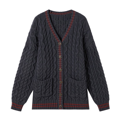 Japanese Knitted V-Neck Sweater