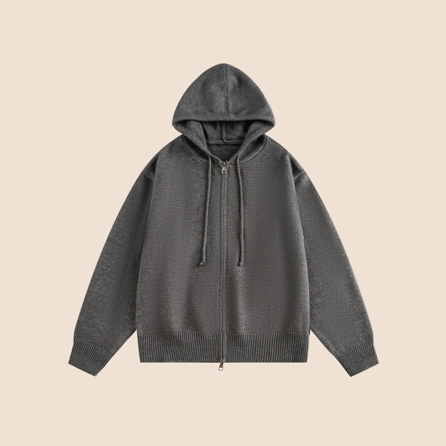 Fall Knit Hooded Cardigan