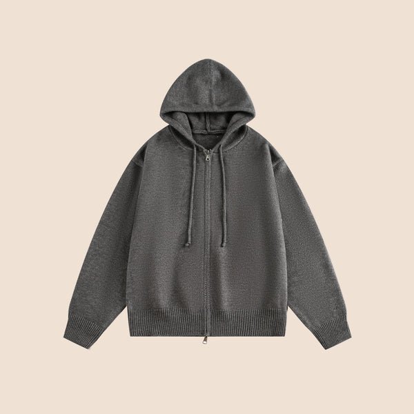 Fall Knit Hooded Cardigan